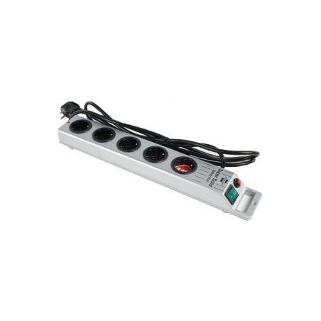 Brennenstuhl Super-Solid Line Power Strip 5-Outlets, Silver, 25m - Ultimate Protection & Versatile Connectivity!